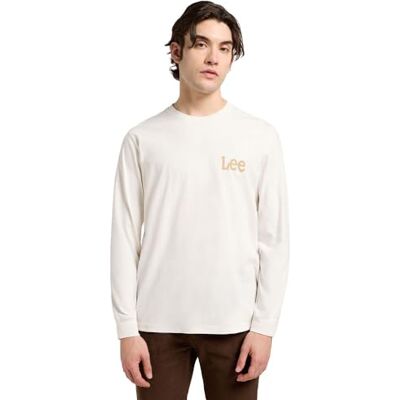 Lee LS Wobbly Tee, ecru, L Lee LS Wobbly Tee, ecru, L