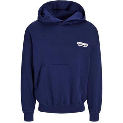 JACK & JONES JACK&JONES JORROXBURY Back Sweat Hood, Ocean Cavern, XL JACK & JONES JACK&JONES JORROXBURY Back Sweat Hood, Ocean Cavern, XL