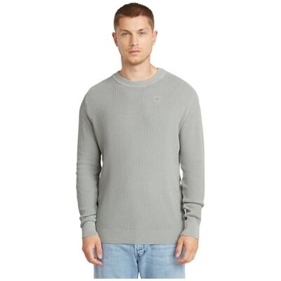 G-STAR RAW Serrated R stickad tröja för män, Grå (Gs Mercury Gd D25958-d630-h043), XS G-STAR RAW Serrated R stickad tröja för män, Grå (Gs Mercury Gd D25958-d630-h043), XS