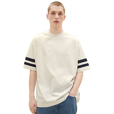 TOM TAILOR Denim Herr 1036451 t-shirt, 12906-ull vit, XS, 12906 – ullvit, XS TOM TAILOR Denim Herr 1036451 t-shirt, 12906-ull vit, XS, 12906 – ullvit, XS