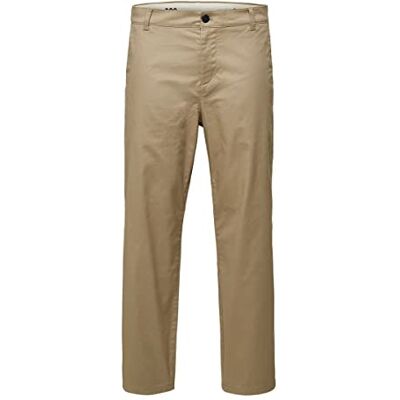SELECTED FEMME SELECTED HOMME Male Chino 220 Loose Fit Flex, Chinchilla, 33W x 34L SELECTED FEMME SELECTED HOMME Male Chino 220 Loose Fit Flex, Chinchilla, 33W x 34L