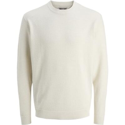 JACK & JONES Jcotier stickad crew neck, Havssalt, S JACK & JONES Jcotier stickad crew neck, Havssalt, S