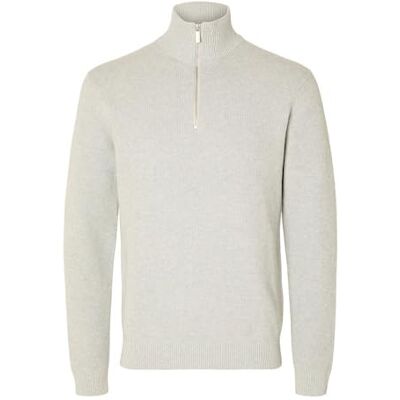 SELECTED HOMME SELETED HOMME SLHDANE LS stickad struktur halv dragkedja NOOS, Ljusgrå melange, XL SELECTED HOMME SELETED HOMME SLHDANE LS stickad struktur halv dragkedja NOOS, Ljusgrå melange, XL