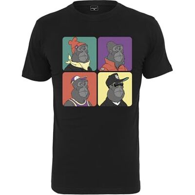Herr Bored Gorilla Multi Tee Black S T-shirt, S, svart, S Herr Bored Gorilla Multi Tee Black S T-shirt, S, svart, S