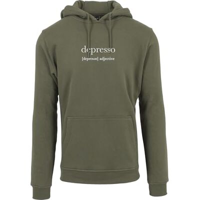 Tee herr Depresso Hoody, OLIV, XL Tee herr Depresso Hoody, OLIV, XL