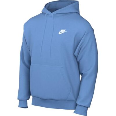 NIKE Club Po Bb huvtröja för män, universitetsblå/universitet Blu, L NIKE Club Po Bb huvtröja för män, universitetsblå/universitet Blu, L