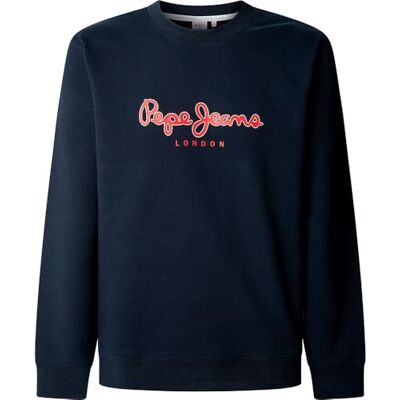 Pepe Jeans Duke Crew herrtröja, Dulwich blå, L Pepe Jeans Duke Crew herrtröja, Dulwich blå, L