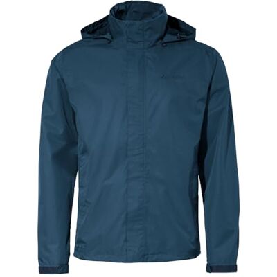 VAUDE Escape Light Jacket – Regnjacka Herr vattentät, Lätt 2-lagers jacka med packbar huva, vindtät och andas – För vandring och cykling VAUDE Escape Light Jacket – Regnjacka Herr vattentät, Lätt 2-lagers jacka med packbar huva, vindtät och andas – För vandring och cykling