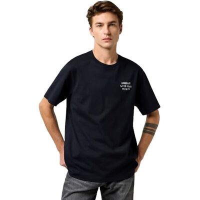 Wrangler Embroidery Tee, svart, XL Wrangler Embroidery Tee, svart, XL