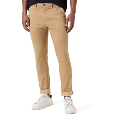 Tommy Hilfiger Män Byxor Bleecker Straight Fit Chino, Kaki (klassisk kaki), 31W x 34L Tommy Hilfiger Män Byxor Bleecker Straight Fit Chino, Kaki (klassisk kaki), 31W x 34L