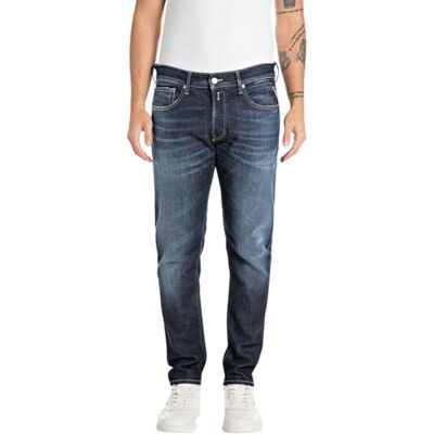 Replay herr regular slim fit jeans Willbi, 007 mörkblå, 34W x 30L Replay herr regular slim fit jeans Willbi, 007 mörkblå, 34W x 30L