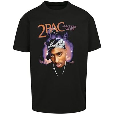 Tee Herr Tupac All Eyez On Me Anniversary Oversize T-shirt, svart, L Tee Herr Tupac All Eyez On Me Anniversary Oversize T-shirt, svart, L
