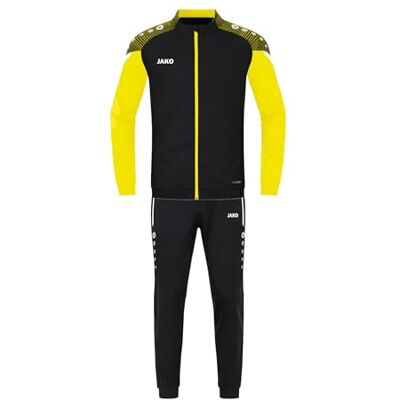 JAKO Träningsoverall herr, polyester, svart/mjuk gul, 3XL JAKO Träningsoverall herr, polyester, svart/mjuk gul, 3XL
