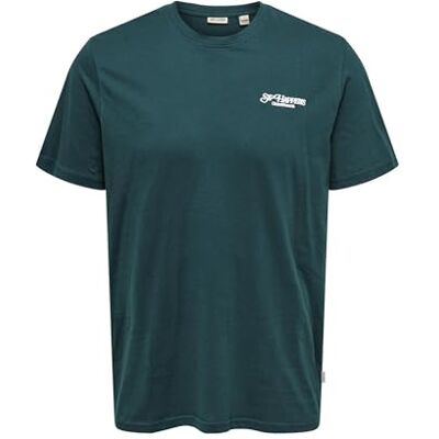 Only & Sons Onschris Life Reg Ss Tee, Mörkt hav, XXL Only & Sons Onschris Life Reg Ss Tee, Mörkt hav, XXL