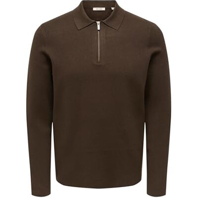 Only & Sons Onscooper Reg Ls 12 halv zip polo Noos, Halv kopp, XS Only & Sons Onscooper Reg Ls 12 halv zip polo Noos, Halv kopp, XS