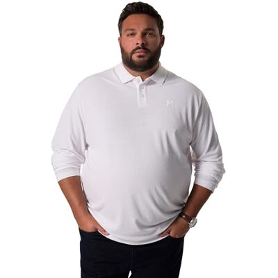 Men Plus Män Plus herr stora storlekar överdimensionerade herrkläder L-8XL herr + pikétröja, magpassform, basic, piké, långärmad, upp till 10 XL 836274, Snövit, 3XL Men Plus Män Plus herr stora storlekar överdimensionerade herrkläder L-8XL herr + pikétröja, magpassform, basic, piké, långärmad, upp till 10 XL 836274, Snövit, 3XL