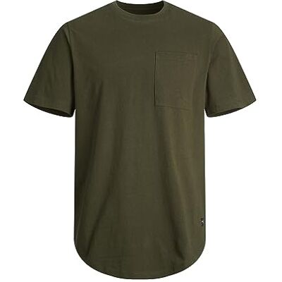 JACK & JONES Bestseller A/S JJENOA Pocket Tee SS Crew Neck NOOS t-shirt, Forest Night, M, Skogsnatt, M JACK & JONES Bestseller A/S JJENOA Pocket Tee SS Crew Neck NOOS t-shirt, Forest Night, M, Skogsnatt, M