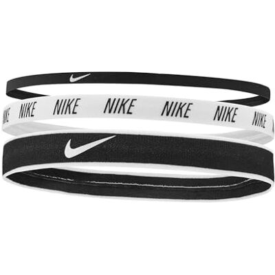 NIKE Mixed Width 3PK Pannband för man, Black/White/Black, One Size NIKE Mixed Width 3PK Pannband för man, Black/White/Black, One Size