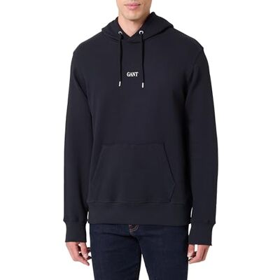 GANT SMALL Graphic Sweat Hoodie, svart, M GANT SMALL Graphic Sweat Hoodie, svart, M
