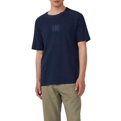 s.Oliver Raglan-T-shirt med flamma garnstruktur och broderi, Djupblå, L s.Oliver Raglan-T-shirt med flamma garnstruktur och broderi, Djupblå, L