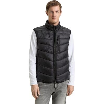 TOM TAILOR herrväst, 29999 Svart, S TOM TAILOR herrväst, 29999 Svart, S