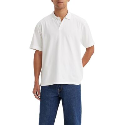 Levi's herr vintage fit pikétröja, Ljus vit, XS Levi's herr vintage fit pikétröja, Ljus vit, XS