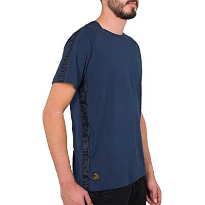 Alpha Industries AI Tape T-shirt för män New Navy/Black Alpha Industries AI Tape T-shirt för män New Navy/Black