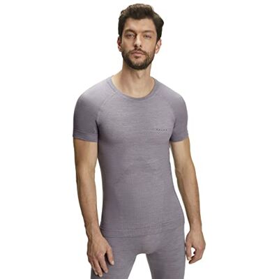 FALKE herr Baslager Ovandel Wool-Tech Light Round Neck M S/s Ts ull funktionsmaterial snabbtorkande 1 del, Grå Grey-Heather 3757, L FALKE herr Baslager Ovandel Wool-Tech Light Round Neck M S/s Ts ull funktionsmaterial snabbtorkande 1 del, Grå Grey-Heather 3757, L