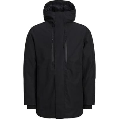 JACK & JONES Herr Jcoalaska Tech Parka, svart, S, Svart, S JACK & JONES Herr Jcoalaska Tech Parka, svart, S, Svart, S