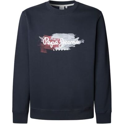 Pepe Jeans herr TREY CREW sweatshirt, blå (DULWICH BLUE), M, Blå (Dulwich blå), M Pepe Jeans herr TREY CREW sweatshirt, blå (DULWICH BLUE), M, Blå (Dulwich blå), M