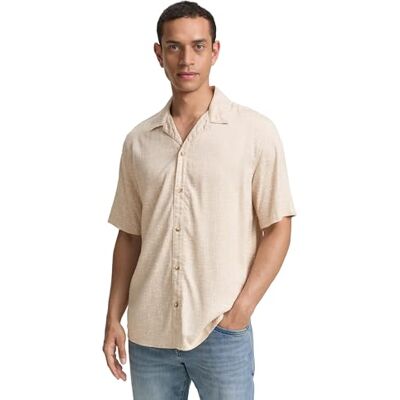 TOM TAILOR herrskjorta, 37935 Beige mosaik design, L TOM TAILOR herrskjorta, 37935 Beige mosaik design, L