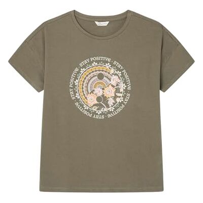 Springfield T-shirt för män, Ljus kaki, XS Springfield T-shirt för män, Ljus kaki, XS