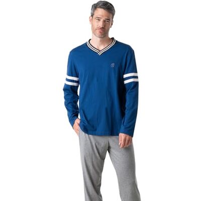 EMINENCE Herr Club Lu18 pyjamasset, blå/grå Kina, M, Blå/grå Kina, M EMINENCE Herr Club Lu18 pyjamasset, blå/grå Kina, M, Blå/grå Kina, M