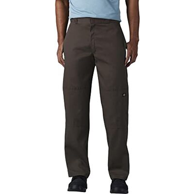 Dickies Herr streetwear herr dubbel knä arbetsbyxor sportbyxor, Mörkbrunt, L/Lång Dickies Herr streetwear herr dubbel knä arbetsbyxor sportbyxor, Mörkbrunt, L/Lång