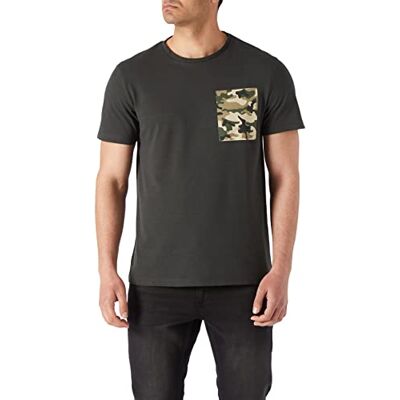 Koton Herr regular fit kamouflage tryck t-shirt, khaki (895), S Koton Herr regular fit kamouflage tryck t-shirt, khaki (895), S