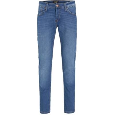 JACK & JONES Jjiglenn Jjoriginal Sq 223 Noos Pls, Blå denim, 48W / 32L JACK & JONES Jjiglenn Jjoriginal Sq 223 Noos Pls, Blå denim, 48W / 32L