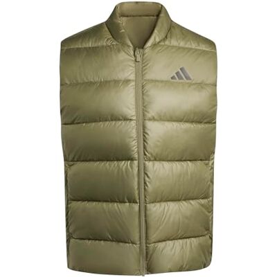 adidas Mezczyzni Essentials CLIMAWARM Synthetic Down Puffer Vests, olive strata, M adidas Mezczyzni Essentials CLIMAWARM Synthetic Down Puffer Vests, olive strata, M