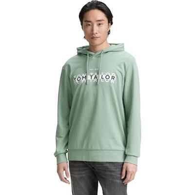 TOM TAILOR Sweatshirt för män, 22577 – Dust Green, XXL TOM TAILOR Sweatshirt för män, 22577 – Dust Green, XXL