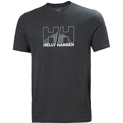 Helly Hansen Nord grafisk t-shirt för män, Ebenholts, XXL Helly Hansen Nord grafisk t-shirt för män, Ebenholts, XXL