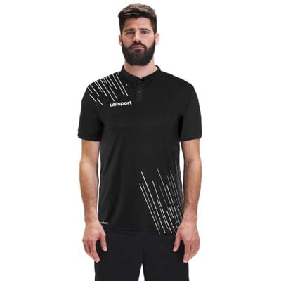 uhlsport Sportpolo för pojkar, Svart/vit, 164 cm uhlsport Sportpolo för pojkar, Svart/vit, 164 cm