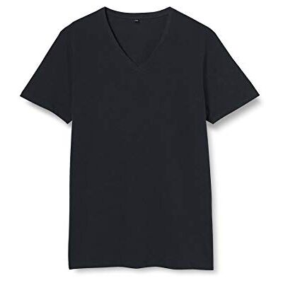 Build Your Brand T-shirt för män, lätt Tee V-hals, topp med V-hals för män finns i många färger, storlekar S – 5XL, marinblå, 4XL Build Your Brand T-shirt för män, lätt Tee V-hals, topp med V-hals för män finns i många färger, storlekar S – 5XL, marinblå, 4XL