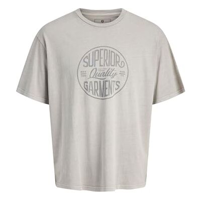 JACK & JONES Jprblualfred SS Tee Pls – plus size, Drizzle, 4XL JACK & JONES Jprblualfred SS Tee Pls – plus size, Drizzle, 4XL