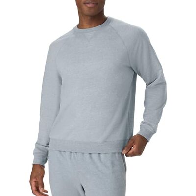 Hanes Originals herrtröja med franska frottéer, Tri-Blend rund hals sweatshirt för män, Betong Pe Heather, L Hanes Originals herrtröja med franska frottéer, Tri-Blend rund hals sweatshirt för män, Betong Pe Heather, L