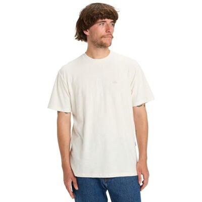 Quiksilver Slub Roundneck Denim Byxor Herr Vit Quiksilver Slub Roundneck Denim Byxor Herr Vit