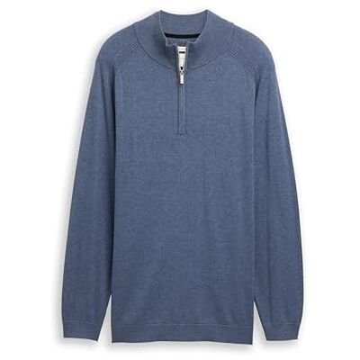 TOM TAILOR Plussize herrtröja, 18964 – Vintage Indigo Blue Melange, 3XL plus size TOM TAILOR Plussize herrtröja, 18964 – Vintage Indigo Blue Melange, 3XL plus size