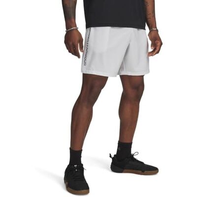 Under Armour UA Tech vävda ord kort – avlägsna grå/svart – XXL Under Armour UA Tech vävda ord kort – avlägsna grå/svart – XXL
