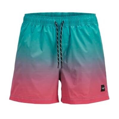 JACK & JONES Jpstmaui Jjswim Dip Dye AKM, blå, M JACK & JONES Jpstmaui Jjswim Dip Dye AKM, blå, M