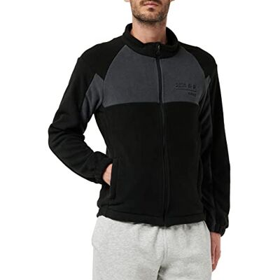 JACK & JONES JACK&JONES Herr JCOMONO fleecejacka fleecejacka, svart, XL JACK & JONES JACK&JONES Herr JCOMONO fleecejacka fleecejacka, svart, XL