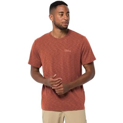 Jack Wolfskin Resa T-shirt, röd ladugård, S herr, ladugårdsröd, S Jack Wolfskin Resa T-shirt, röd ladugård, S herr, ladugårdsröd, S