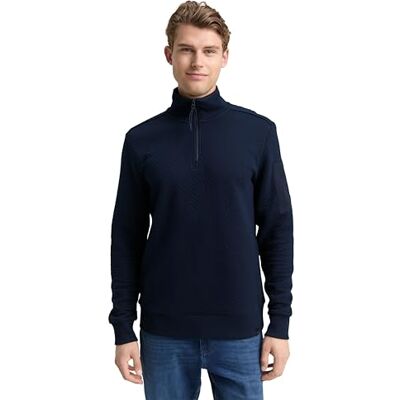 TOM TAILOR Sweatshirt för män, 10668 – himmelskaptensblå, XL TOM TAILOR Sweatshirt för män, 10668 – himmelskaptensblå, XL